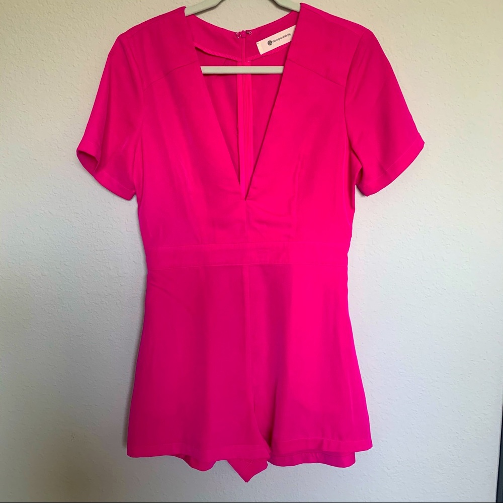 Impeccable Pig Pink Fit and Flare Romper